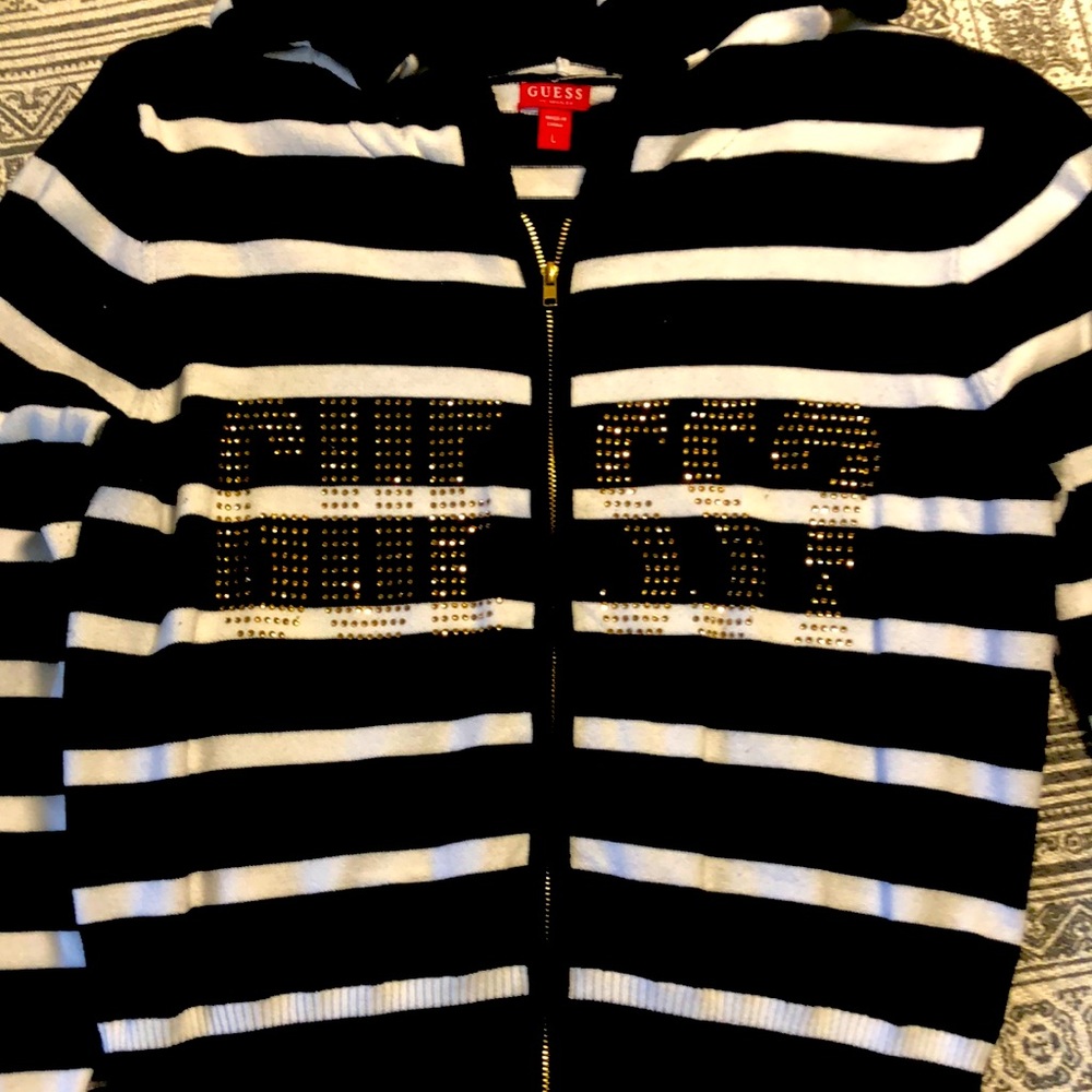 Guess zip up sweater
